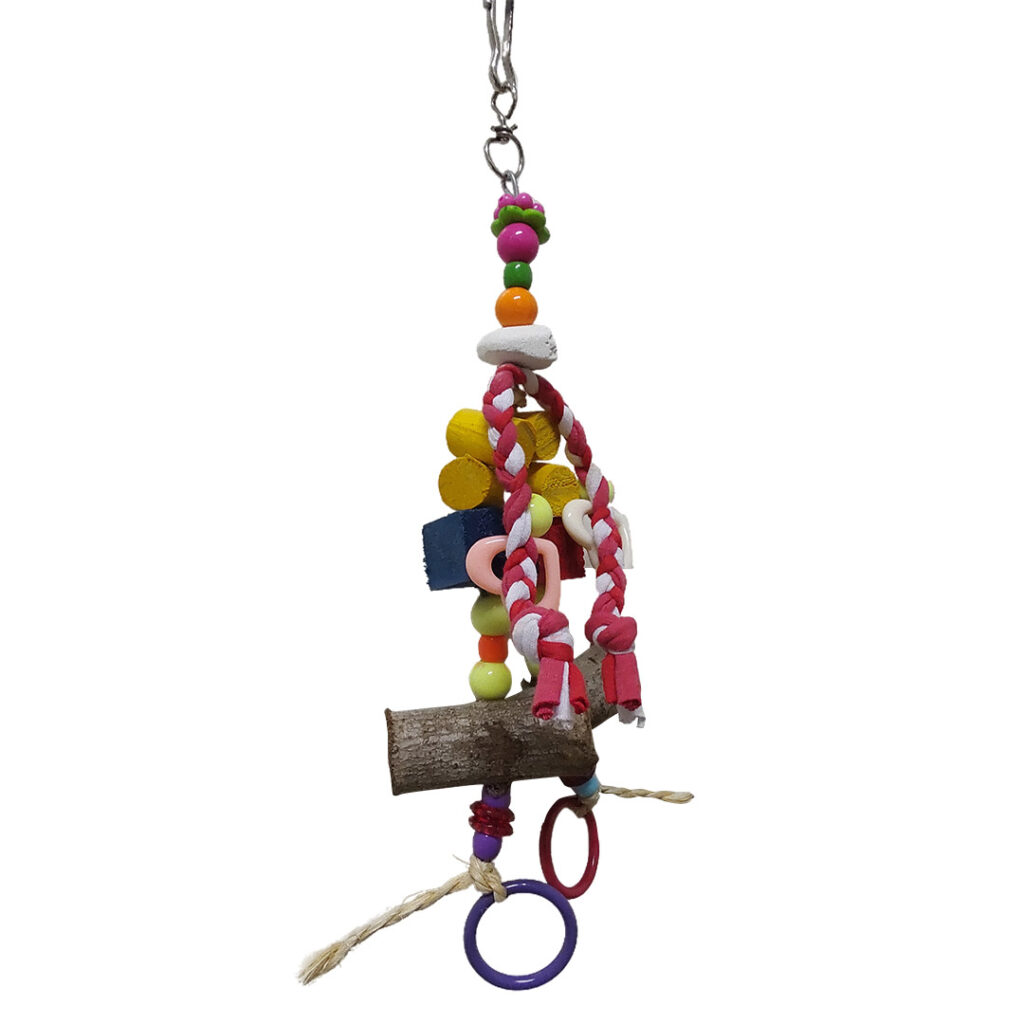 PÊNDULO-TRANÇA-PP-(SKU-RBP38)10-brinquedo para hamister - brinquedo para aves - puleiro - gaiola - brinquedo para porquinho da índia - acessório de gaiola- real brinquedos pet