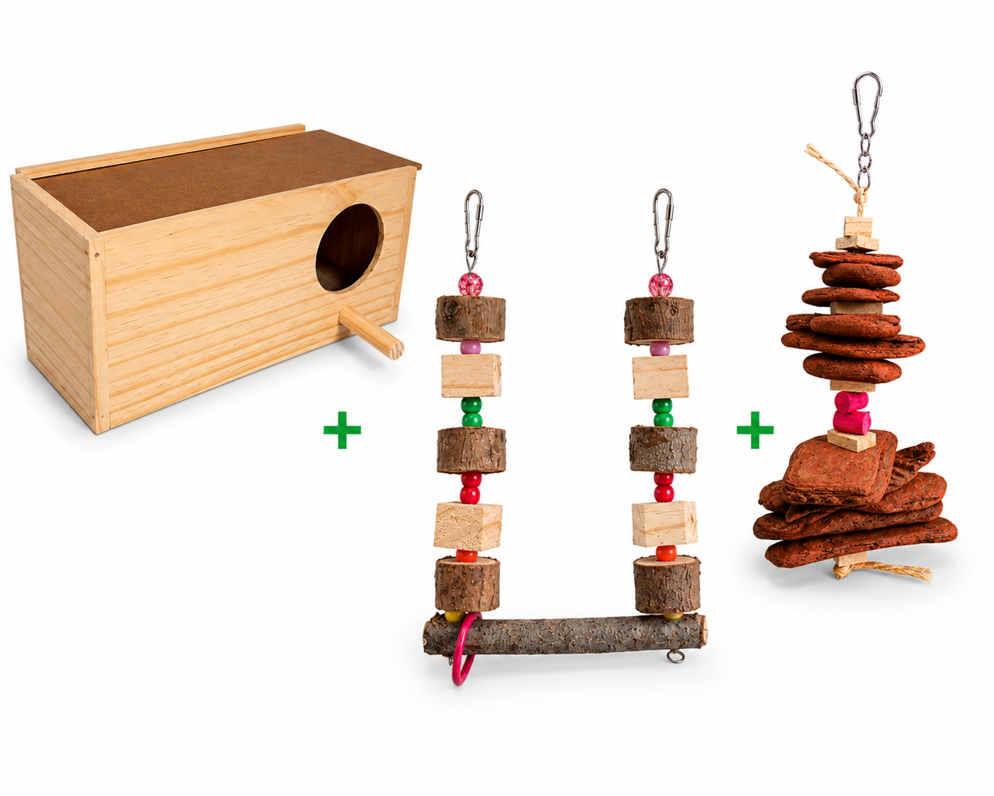 Brinquedos para Aves Pequeno - Kit 7