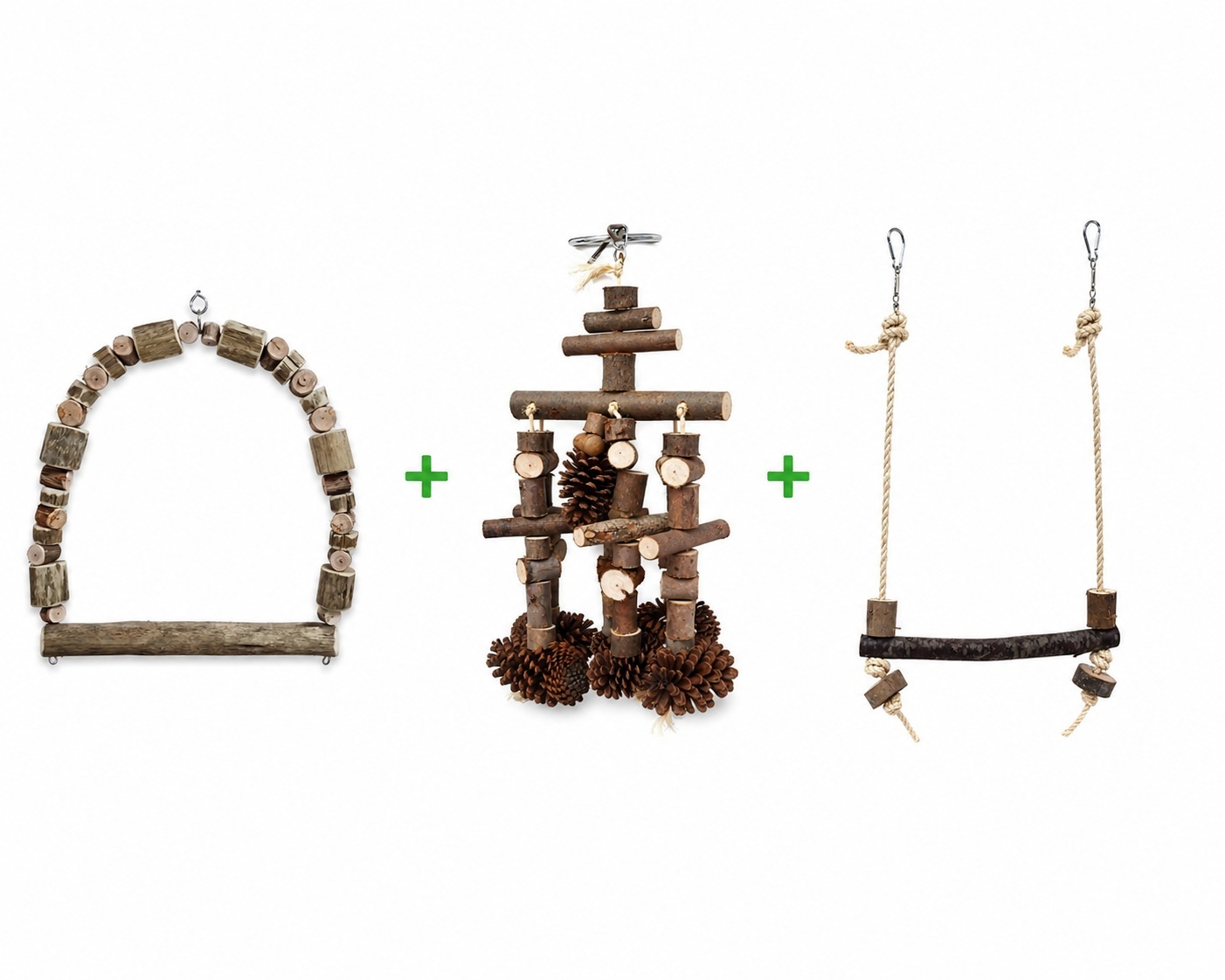 Brinquedos para Aves e Grandes Kit 6. jpg